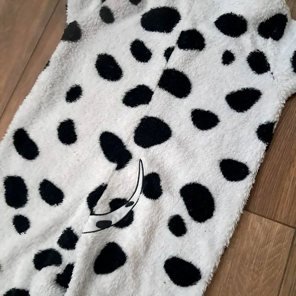 Disney Store 101 Dalmatians Dog Costume kids‎ 9/10 Pajamas unionsuit pj onepiece - Picture 13 of 14